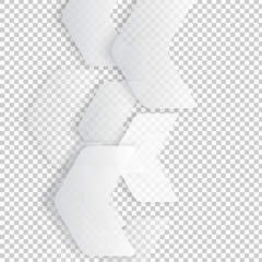 Vector Abstract geometric shape from gray