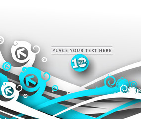 Abstract Arrow background element vector design.