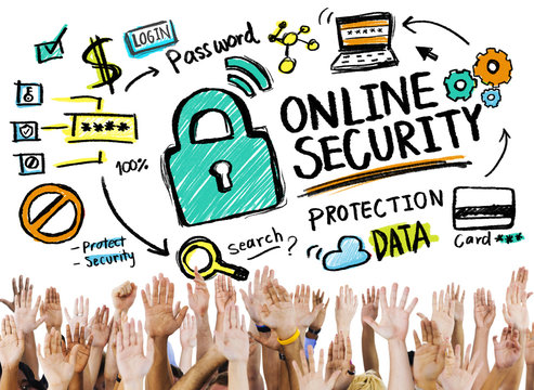 Online Security Protection Internet Safety Volunteer Concept