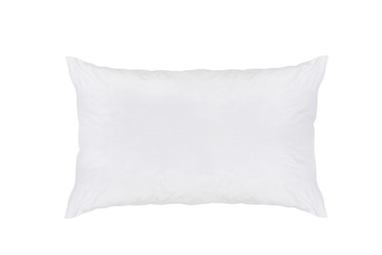 White Pillow On Isolated White Background