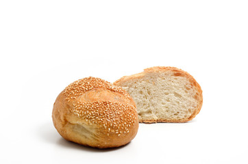 Sourdough bread isolate on white background