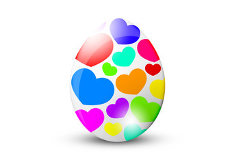 Osterei mit Herzen / Easter Egg Hearts