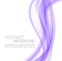 Abstract violet  waves  background. Template design