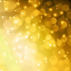 Obraz premium Gold Color bokeh abstract light background.