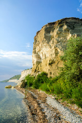 Fototapeta na wymiar Stepan Razin Cliff on the Volga River, Saratov Region, Russia