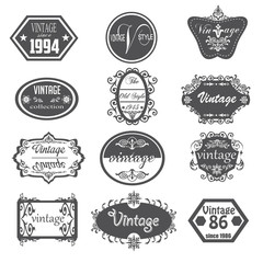 Set of Vintage badges, labels, and logos