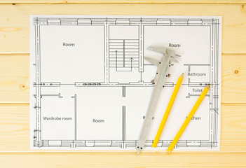 Repair work. Drawings for building and caliper.