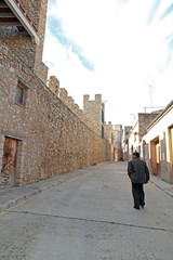 Walls in Montblanc, Tarragona,Catalonia, Spain