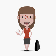 business woman illustration