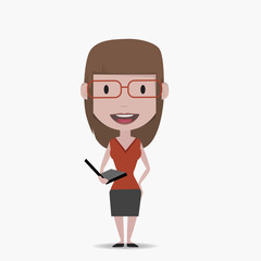 business woman illustration