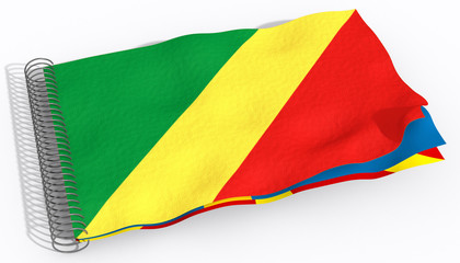 Obraz premium Bandiera con spirale Congo