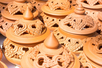 Local carving pottery