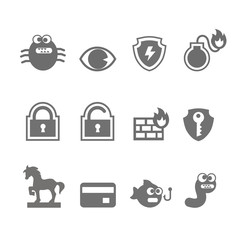 Computer criminal icons