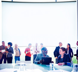 Multiethnic Group People Meeting Office Concept