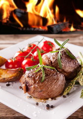 Delicious beef steakes