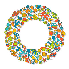 Summer colorful background