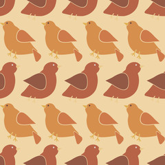 seamless abstract background with birds