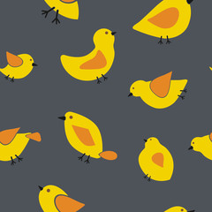 seamless abstract background with birds