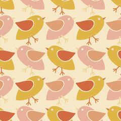 seamless abstract background with birds