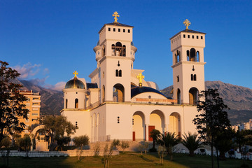 Fototapeta na wymiar new church, Ulcinj, Montenegro