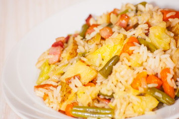 vegetables and rice