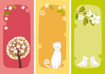 Fototapeta premium Spring banners