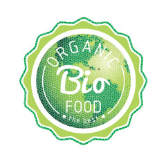 Eco Labels Bio template. Ecology theme.