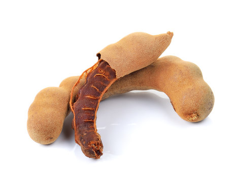 Tamarind isolated on white background