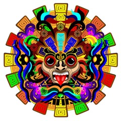 Aztec Warrior Mask