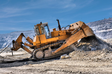 Fototapeta premium Wheel loader machine