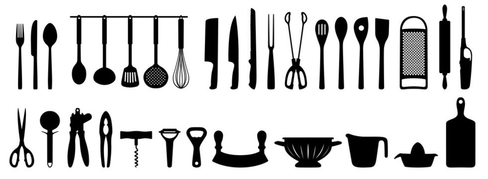 K&uuml;chenhelfer Silhouetten Set