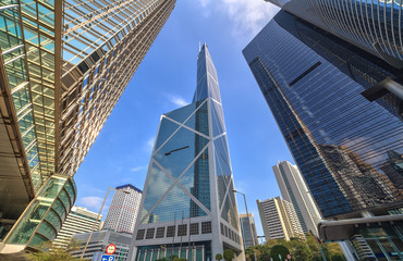 Skyscraper of Hong Kong city