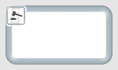 vector frame for your text and law symbol