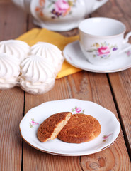 Tea time with cookies and zephyr
