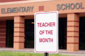 Teacher of the month parking sign - 79958708