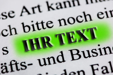 Ihr Text