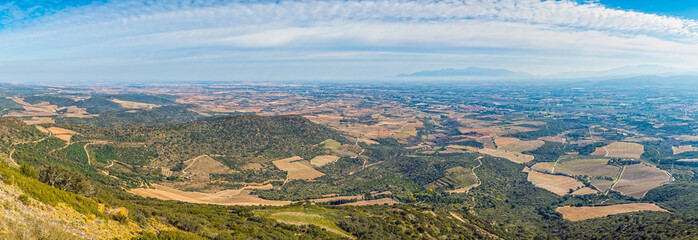  Plaine des  Pyrénées-Orientales depuis Força Réal.