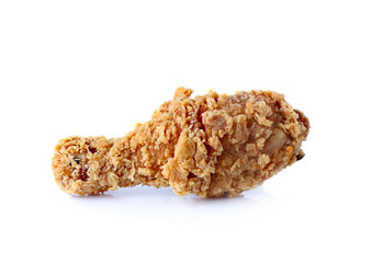 Fried chicken isolated on white background