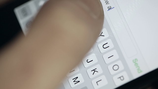 Young man using his smartphone
