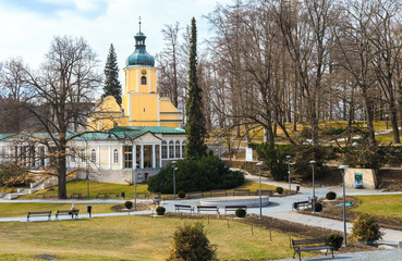 Ladek Zdroj, Chapel in the spa park. Lower Silesian, Poland