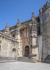 Fototapeta na wymiar Monastery of the Order of Christ - the main entrance .