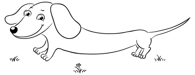 Dachshund outline