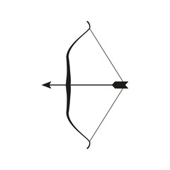 The bow icon. Bow symbol. Flat