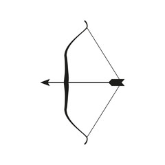 The bow icon. Bow symbol. Flat