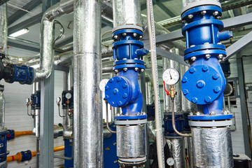 gas heating system boiler room equipments