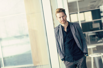 Young man in the office