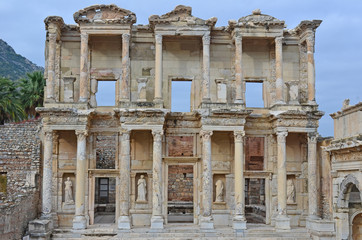 Naklejka premium the Library of Celsus