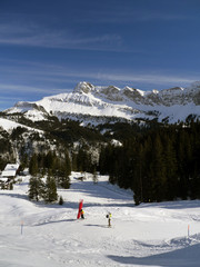 Estación de esquí, Alpes Suizos