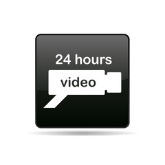 vector icon with a video camera