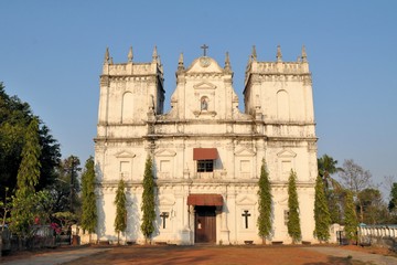 Fototapeta na wymiar Church of Saint Mathias, Divar island, Old Goa, India